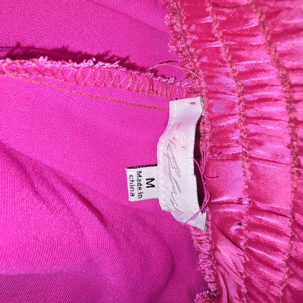 Vibrant Pink / Purple Satin Cargo Pants - Picture 6 of 6